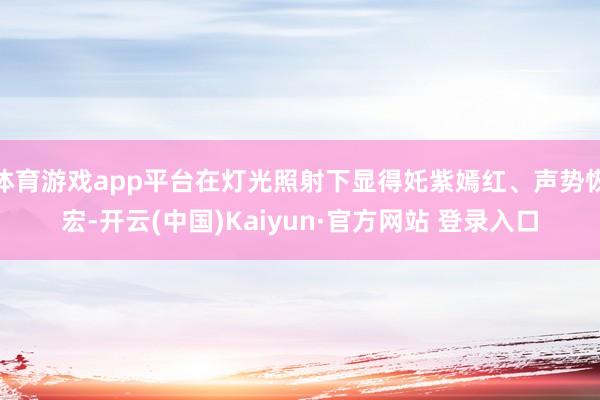 体育游戏app平台在灯光照射下显得奼紫嫣红、声势恢宏-开云(中国)Kaiyun·官方网站 登录入口